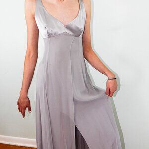 Tahari Silk Chiffon Evening Dress